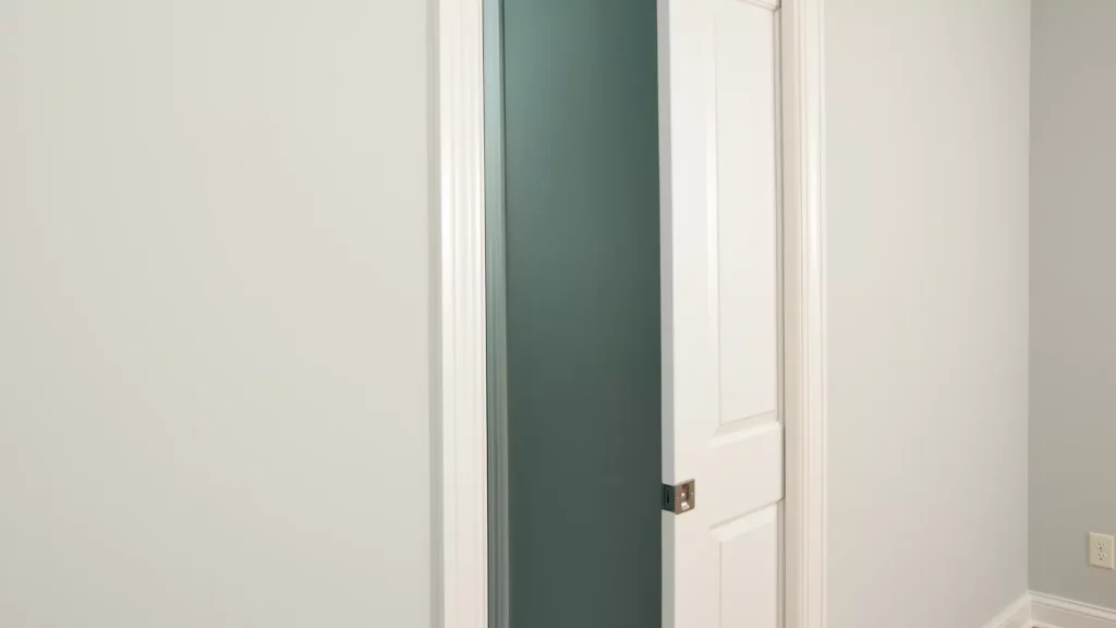 Older Brooklyn brownstone pocket door between parlor rooms
